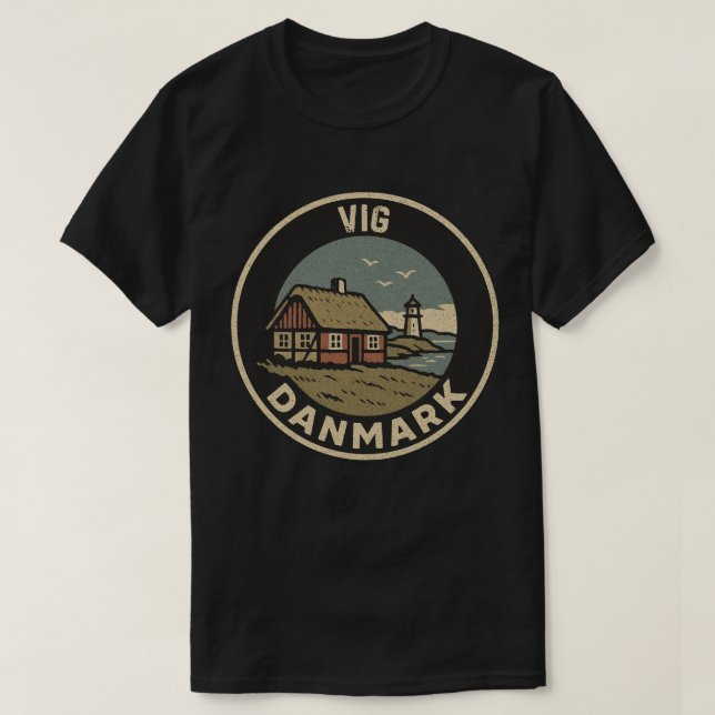 Vig, Danmark Danmark  T Shirt (Design framsida)