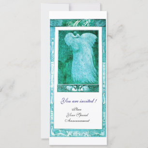 VIGD KÄRLEK PÅFÅGEL MONOGRAM Teal Vit Program