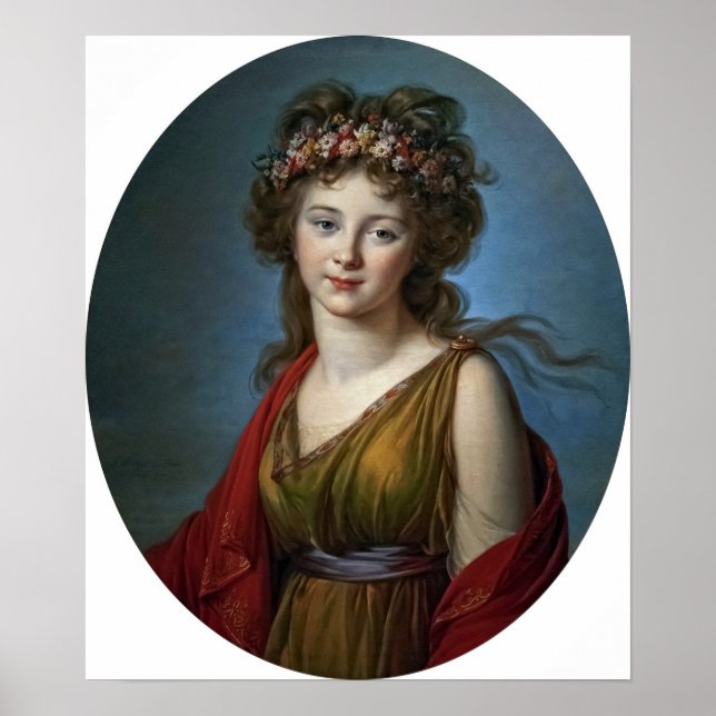 Vigée Le Brun - Countess Kagenek in Flora Poster (Framsidan)