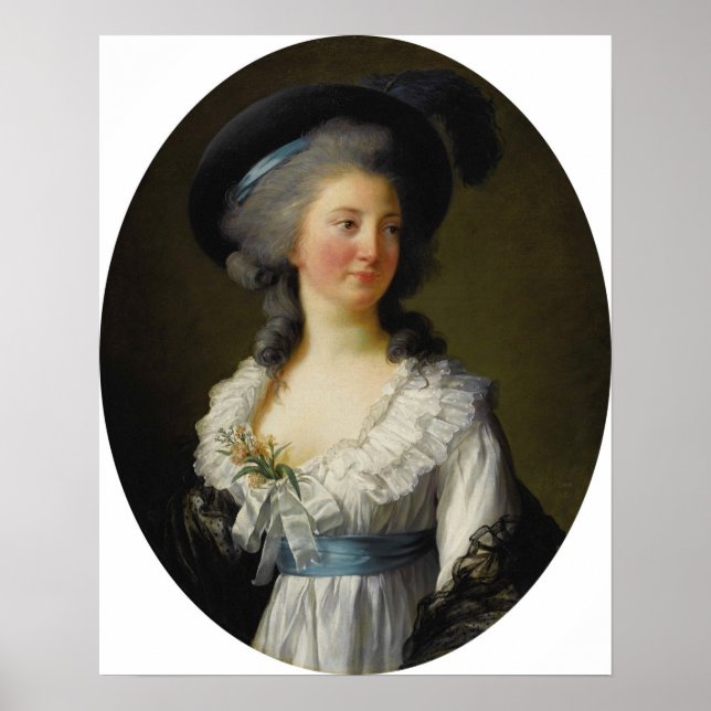 Vigée Le Brun - De Moreton Grefvinna Moreton Av  Poster (Framsidan)