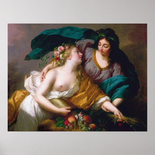 Vigée Le Brun - Fredsfrämjande återställande välst Poster (Framsidan)