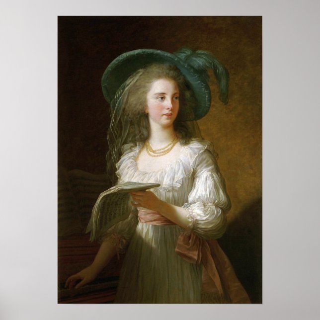 Vigée Le Brun - Gabrielle De Polastron Poster (Framsidan)