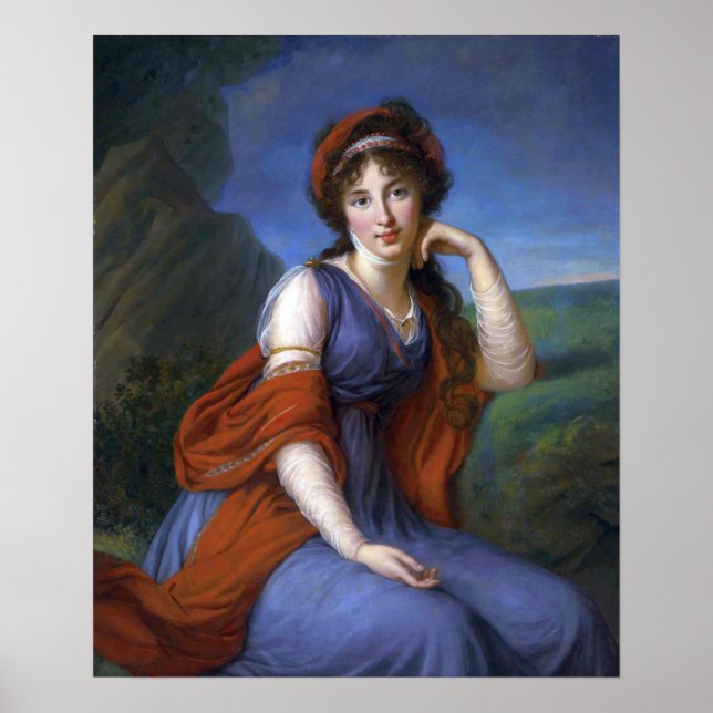 Vigée Le Brun - Maria Grigorievna Viazemsky Poster (Framsidan)