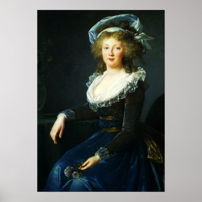 Vigée Le Brun - Maria Teresa Di Borbone Naples Poster (Framsidan)