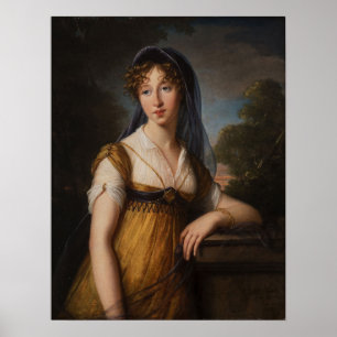 Vigée Le Brun - Porträtt of a Woman 1803 Poster