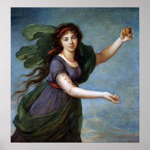 Vigée Le Brun - Porträtt of a Young Woman Poster