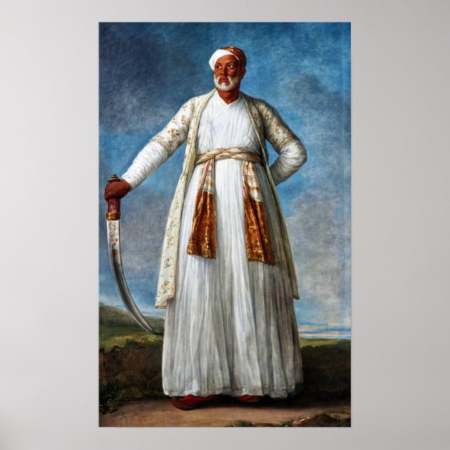 Vigée Le Brun - Porträtt of Mohammed Dervish Khan Poster (Framsidan)