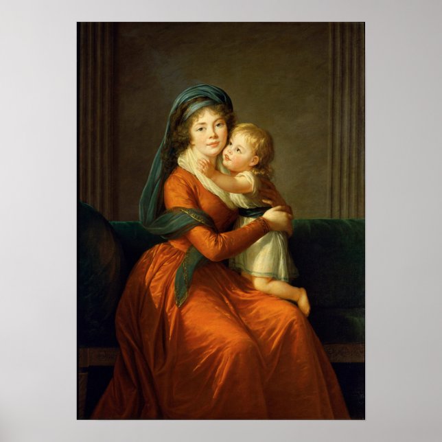 Vigée Le Brun - Prinsessan Alexandra Golitsyna Poster (Framsidan)