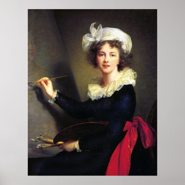 Vigée Le Brun - Självporträtt Poster (Framsidan)