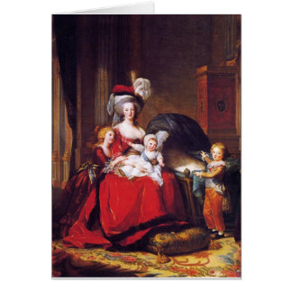 Vigée-Lebrun - Marie Antoinette och henne barn Hälsningskort