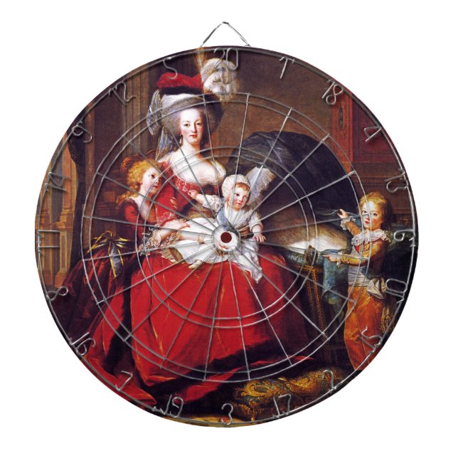 Vigée-Lebrun - Marie Antoinette och hennes barn Darttavla (Framsidan)