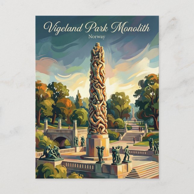 Vigelandparken Norge Vykort (Framsida)