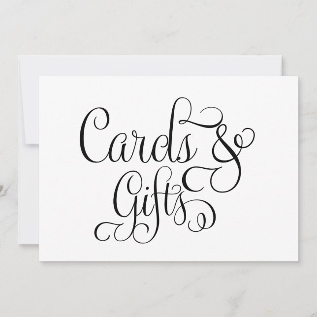 Vigelkort och presentkortsskylt inbjudningar (Framsida)