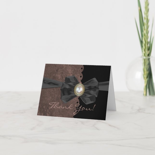 Vigelningskort med taggig kant tack kort (Framsida)