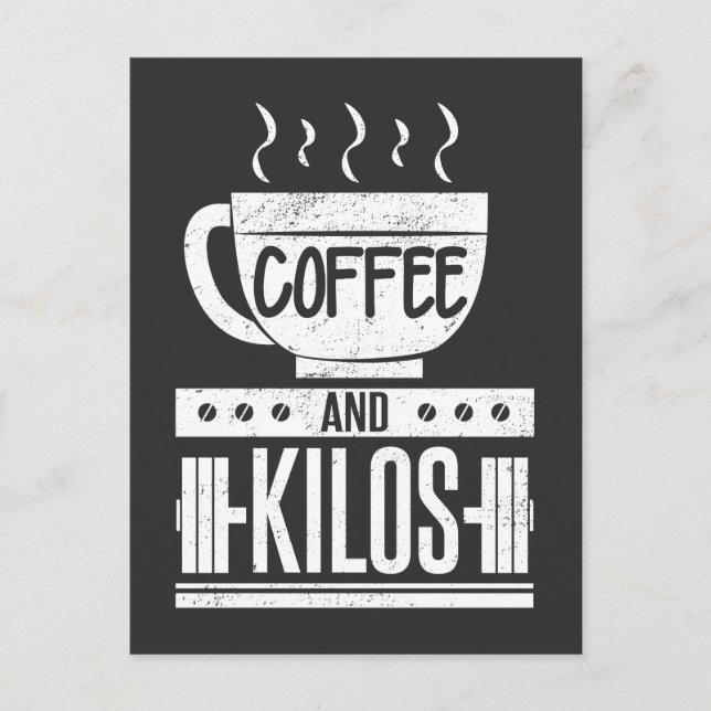 Vightlifter Weightlift PR Gift Coffee Älskare Vykort (Framsida)