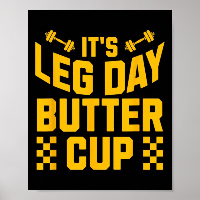 Vightlyftande Bodybuilding Gym Motivation Det är L Poster (Framsidan)