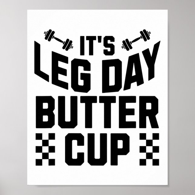 Vightlyftande Bodybuilding Gym Motivation Det är L Poster (Framsidan)