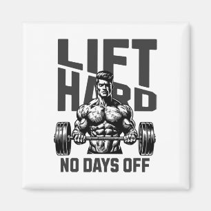 Vightlyftande Bodybuilding Gym Motivation Satt 1 Magnet