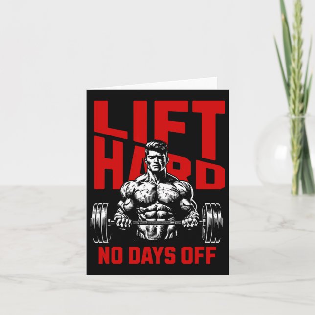 Vightlyftande Bodybuilding Gym Motivation Satt 2 Kort (Framsida)
