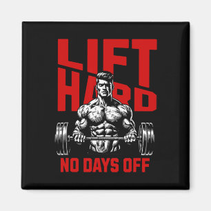 Vightlyftande Bodybuilding Gym Motivation Satt 2 Magnet