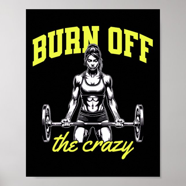 Vightlyftande Boodybuilding Muscles Trainer Satt Poster (Framsidan)