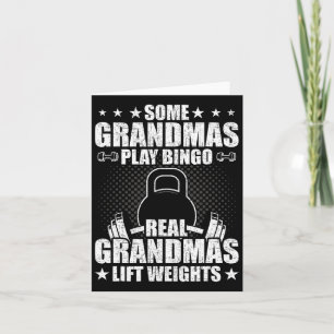 Vightlyftande Grandma Bodybuilding Weightlift W Kort
