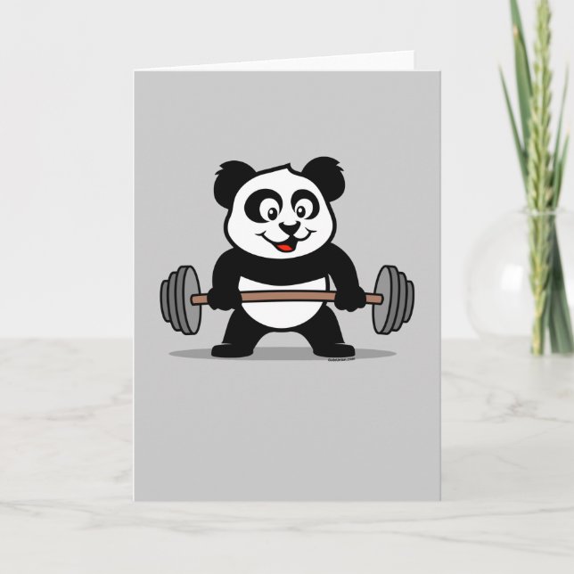 Vightlyftande Panda Kort (Framsida)