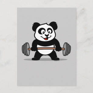 Vightlyftande Panda Vykort