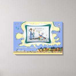 Vigil-Auntie | Absurd Wordplay Humor 24x16 Canvastryck