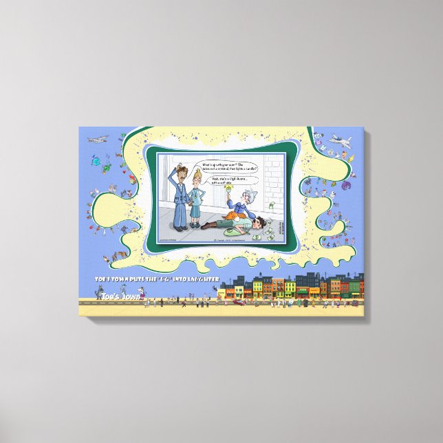 Vigil-Auntie | Absurd Wordplay Humor 24x16 Canvastryck (Framsida)