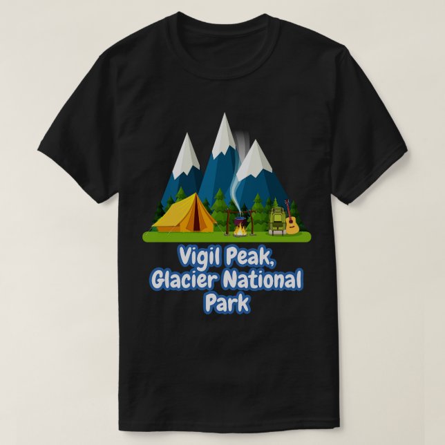 Vigil Peak Glacier nationalpark T Shirt (Design framsida)