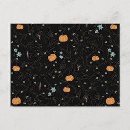 Vigne effrayante pour Halloween Noir Vykort