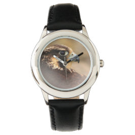 Vignetted Profile of a Peregrine Falcon Armbandsur