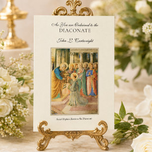 Vigning till diakonat Diakon Religiös Katolsk Kort