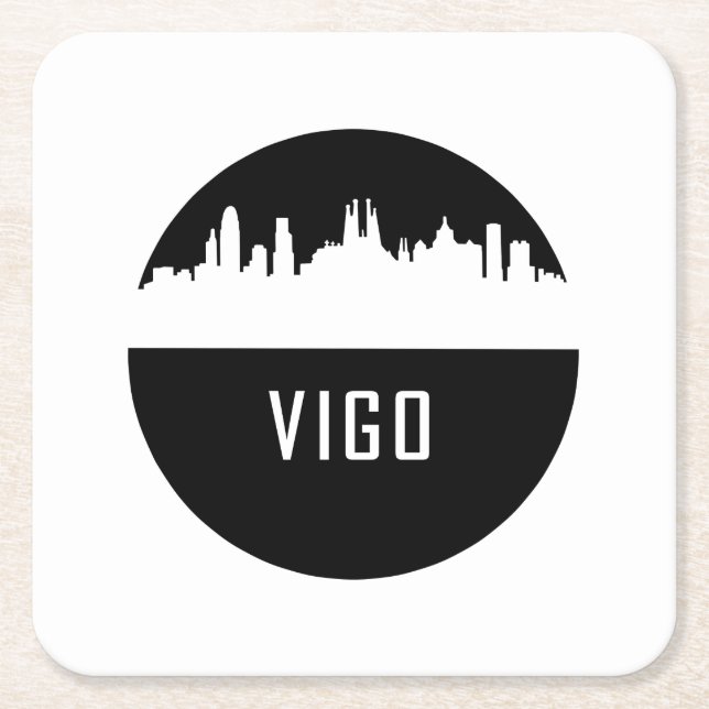 Vigo | cities of Spain Underlägg Papper Kvadrat (Framsidan)