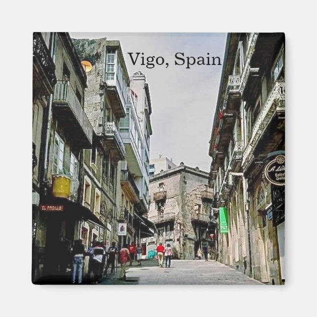Vigo Spanien Magnet (Framsidan)