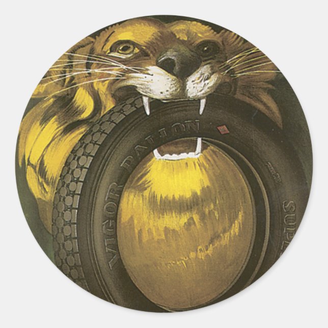 Vigor Runt Klistermärke (Framsida)