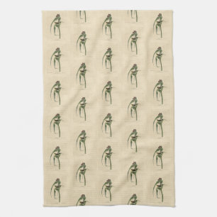 Vigors Vireo (Gräs Warbler) Audubon Birds America Kökshandduk