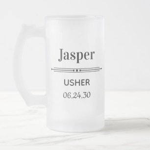 Vigpersonaliserat Frostat Ölglas