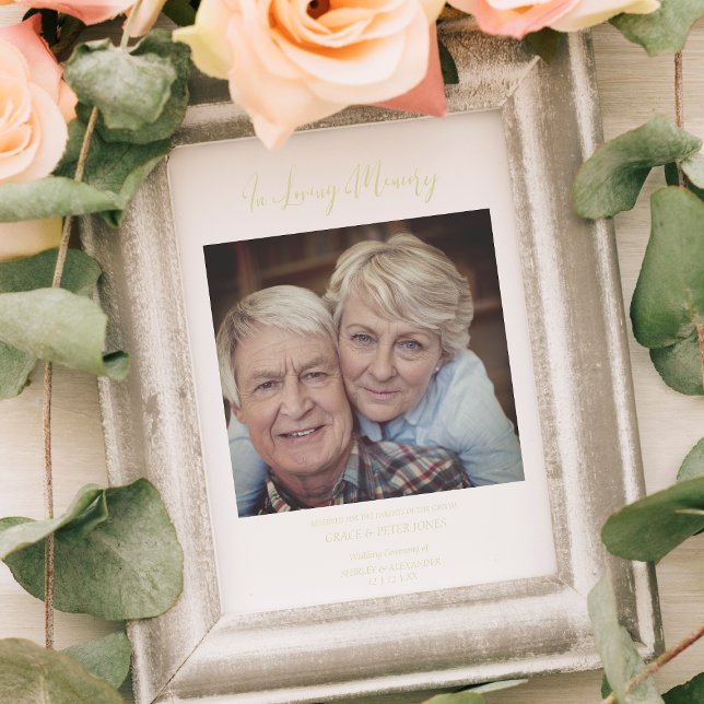 Vigsel Minnesmärke Reserverad plats Nära och kära  Poster (Skapare uppladdad)