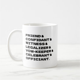 Vigselförrättare Anpassa lista Kaffemugg