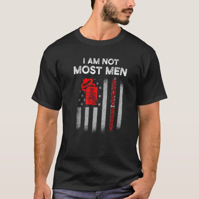 Vigselförrättare Planerar Flagga Internet Ordinier T Shirt (Framsida)