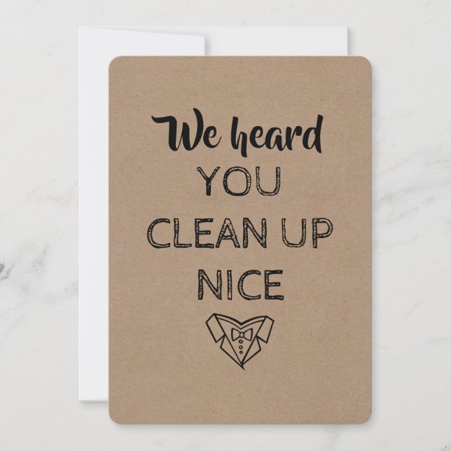 VIGSELLEDare | Originell och rolig förfrågan Inbjudningar (Framsida)