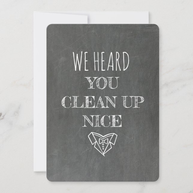 VIGSELMAN | Krittavla Roligt Förslag Inbjudningar (Framsida)