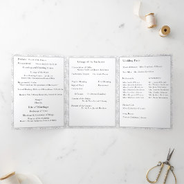 Vigselmässa Foto Trefaldig Brev Folder Program