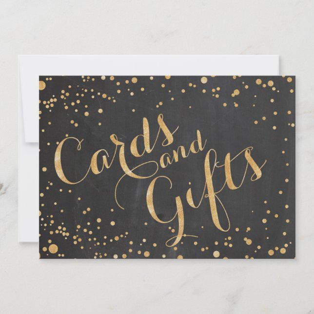 Vigselskylt för kort och presenter, (Framsida)