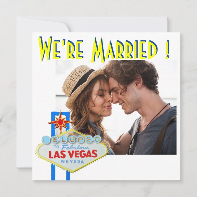 Vigslarannons Las Vegas Bröllop  Meddelande (Framsida)
