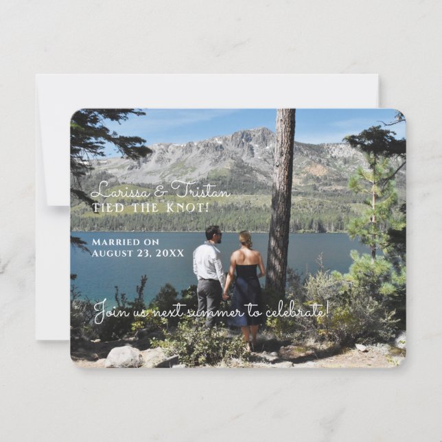 Vigslarrangemang Save the Date Spara Datumet (Framsida)