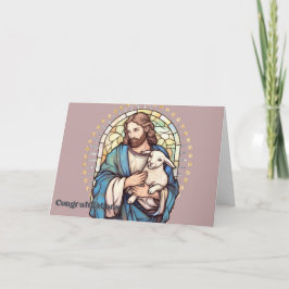 Vigslningskort för prästadömet tack kort