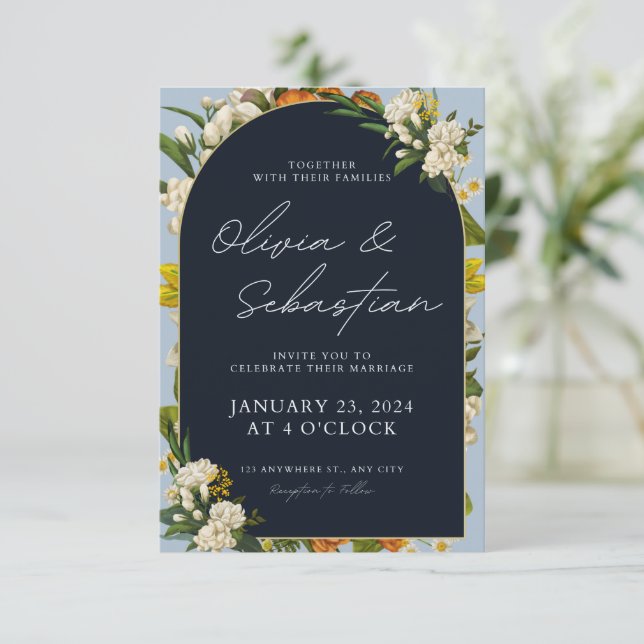 Vigsloinbjudningar OSA Kort (Stående Fram)